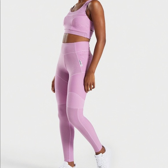 NWT Gymshark True Texture Sportsbra in Pink Size S - Picture 3 of 5